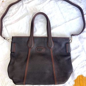 Tod’s Chocolate Brown Pebbled Leather Crossbody